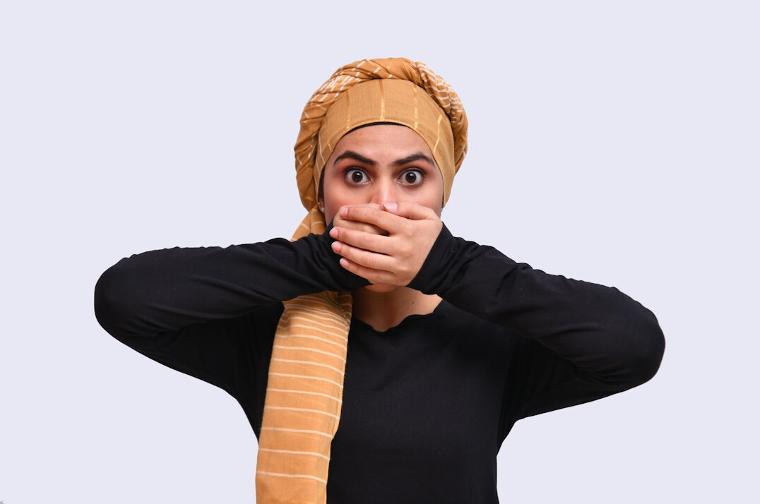 anxious person before speech