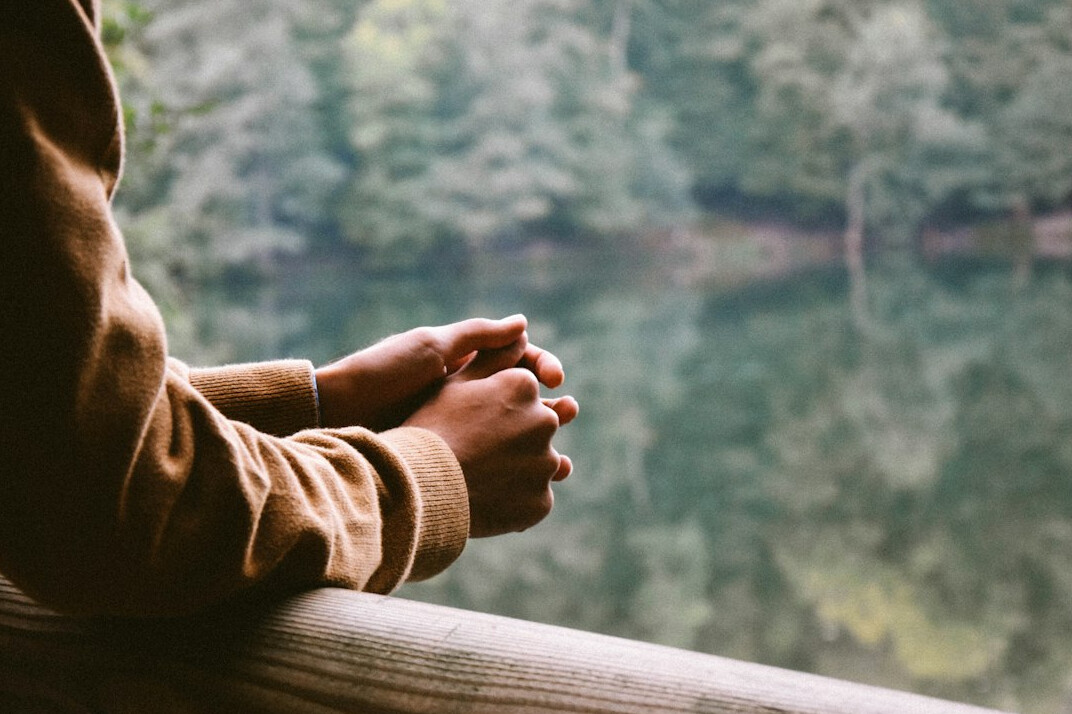 person reflecting on life